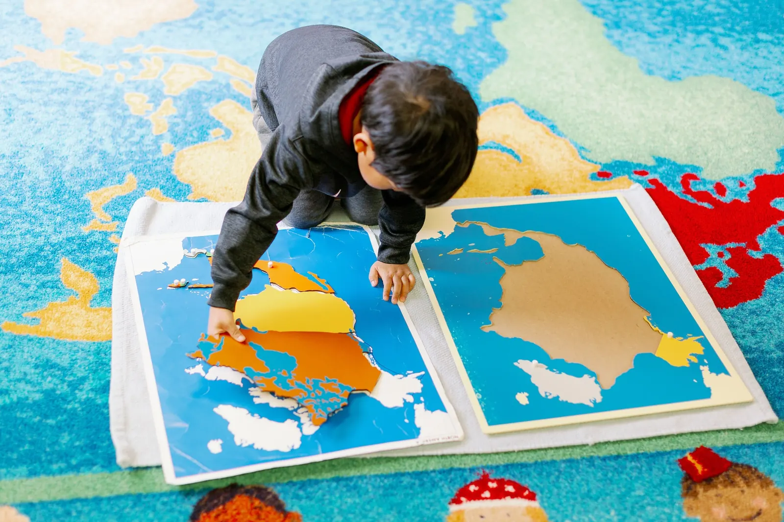 Primary Montessori classroom — Ages 4 – 6 at Montessori Children's School